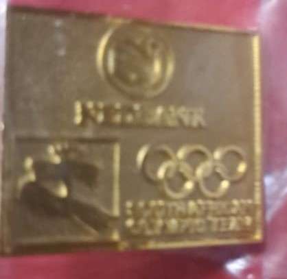 South African Olympic Team - Sponsored by Nedbank - Gold color - Pin.