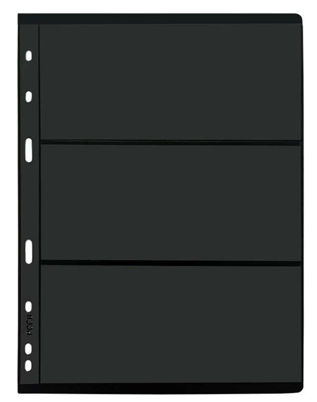 10pcs A4 Nine Holes, Stamp Album Page,3 Pocket Double-Sided.