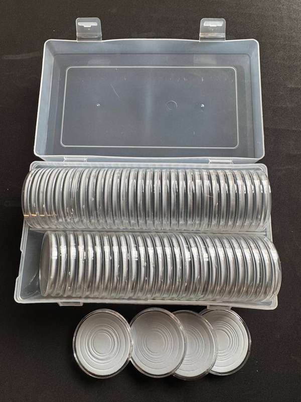 Coin Capsules 46mm, Box 60pcs. (Inner: 40,35,30,25,20)