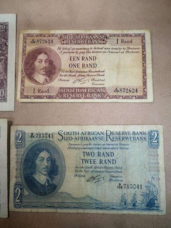 Complete set of G.Rissik & decimals R20 to R1 - 1962 big notes
