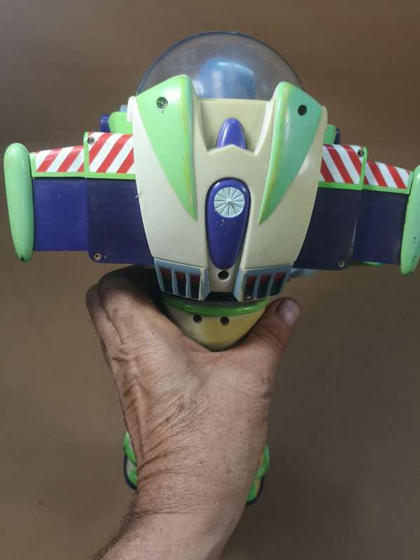 Very Large Vintage Talking Buzz Lightyear - 90s Disney Toy 4 Story - Thinkway Toys - 330mm