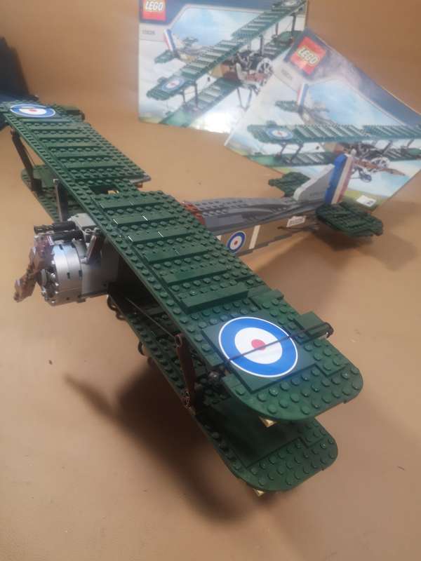 Huge Original LEGO 10226 Airplane From World War 1 Sopwith Camel - 500MM Wingspan