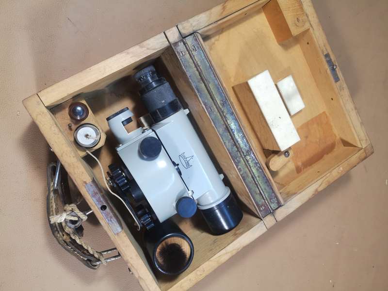 Vintage Askania Dumpy Level in a Beautiful Wooden Box