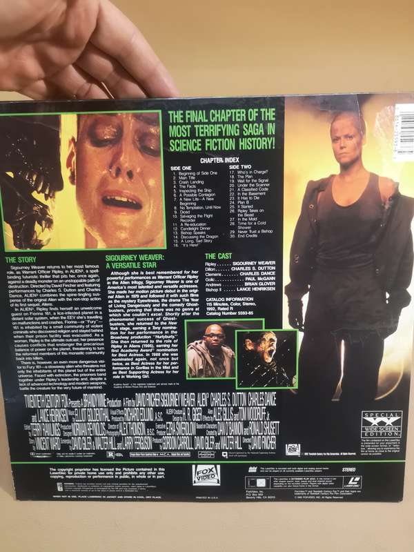 Super Collectable!! Alien 3 Extended Edition laserDisc