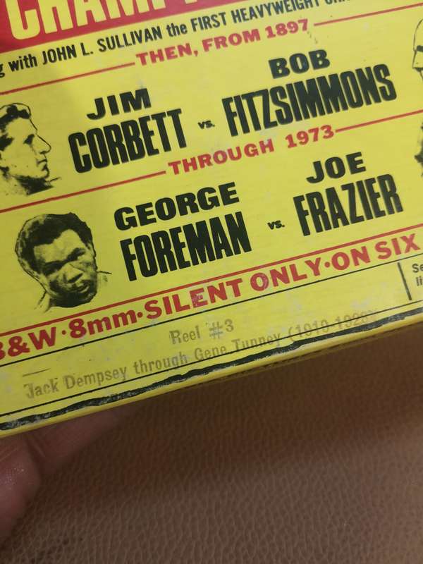 BW 8mm Jack Dempsey trough Gene Tunny (1919-1928) Boxing World Heavyweight Champ. Reel