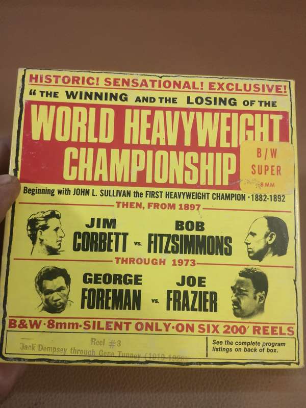 BW 8mm Jack Dempsey trough Gene Tunny (1919-1928) Boxing World Heavyweight Champ. Reel