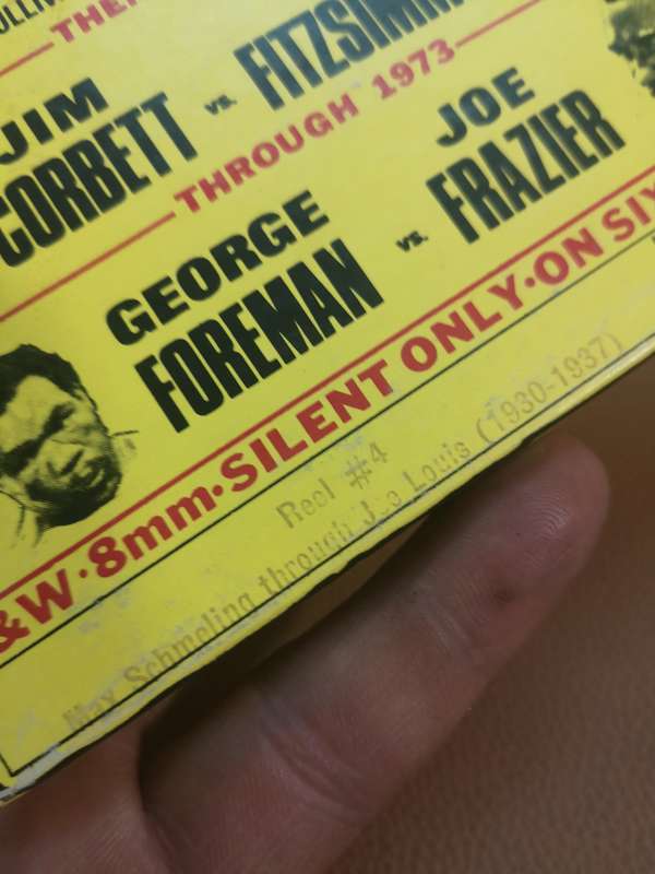 BW 8mm Max Schmeling trough Joe Louis (1930-1937) Boxing World Heavyweight Champ. Reel