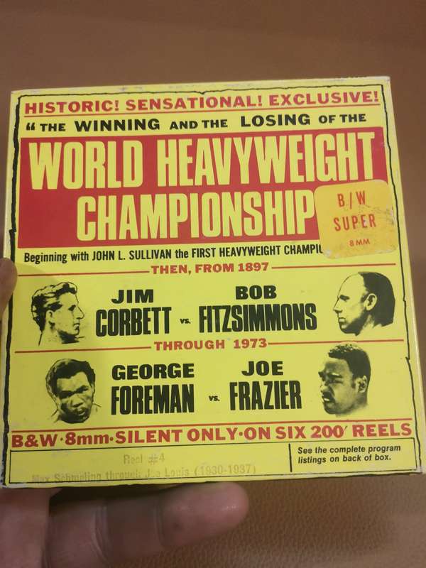 BW 8mm Max Schmeling trough Joe Louis (1930-1937) Boxing World Heavyweight Champ. Reel