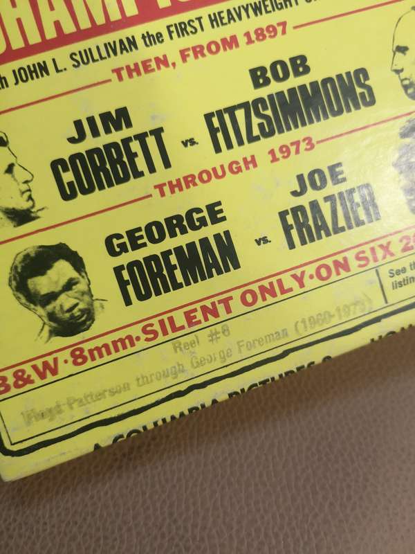 BW 8mm Floyd Patterson trough George Foreman (1960 - 1973) Boxing World Heavyweight Champ. Reel