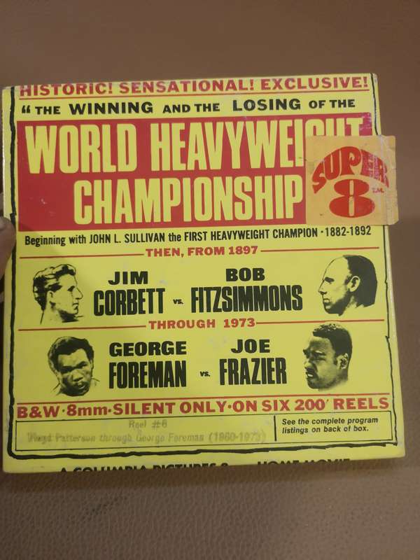 BW 8mm Floyd Patterson trough George Foreman (1960 - 1973) Boxing World Heavyweight Champ. Reel