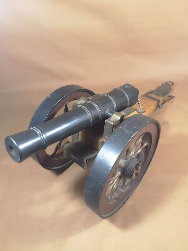LARGE VINTAGE BRONZE SIGNAL CANNON - 750MM LONG