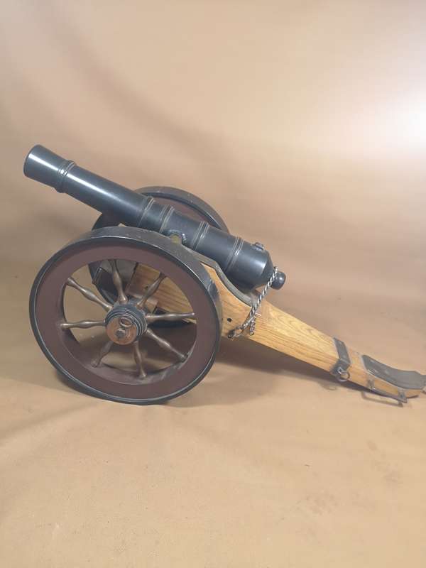 LARGE VINTAGE BRONZE SIGNAL CANNON - 750MM LONG