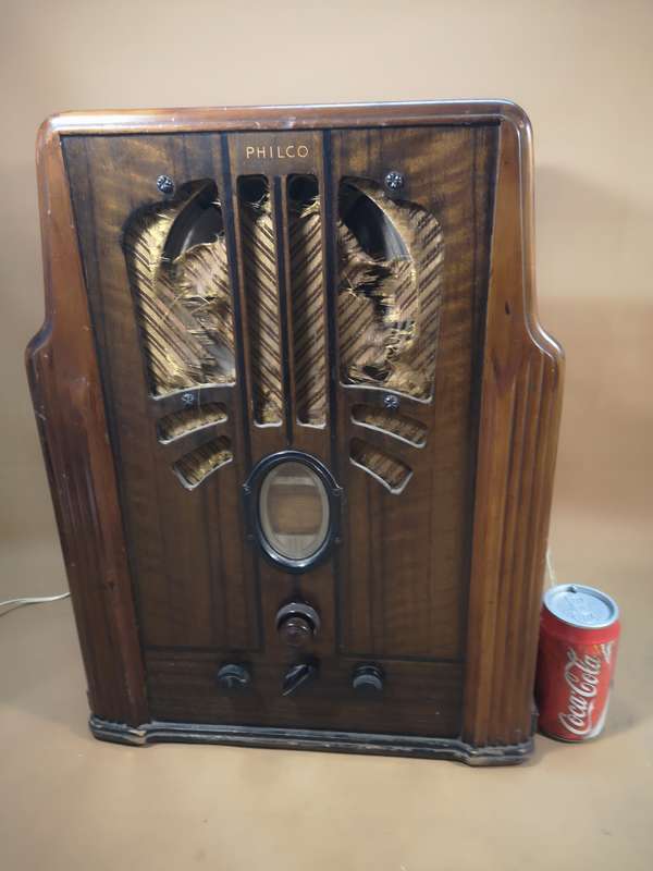 RARE Vintage 1930s Philco Model 630 Tombstone Tube Radio