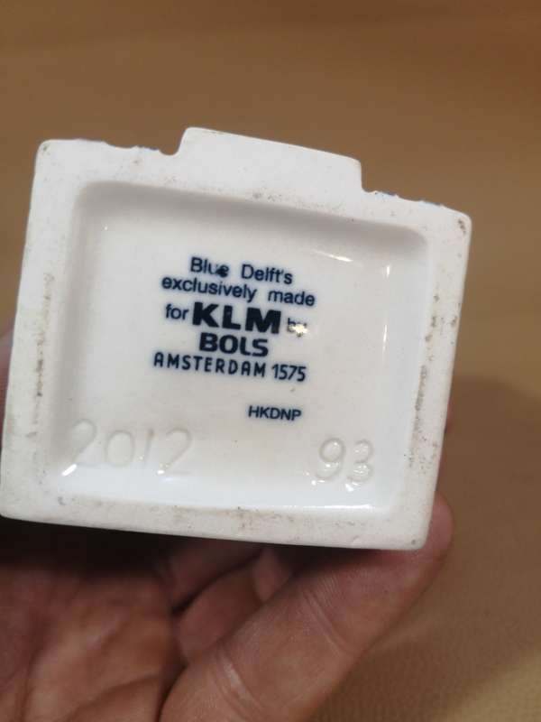 Vintage KLM Airlines Blue Delft House No 93 - Full