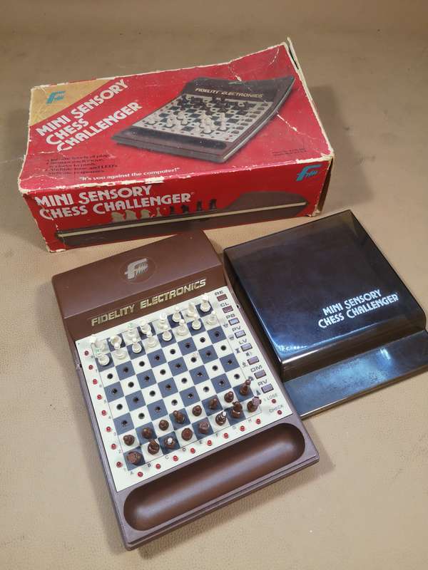 Rare Vintage Mini Sensory Chess Challenger by Fidelity Electronics, Ltd.,  1981 (Chess Computer)