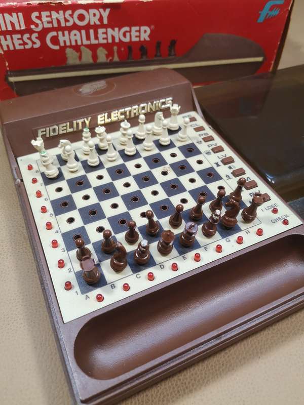 Rare Vintage Mini Sensory Chess Challenger by Fidelity Electronics, Ltd.,  1981 (Chess Computer)