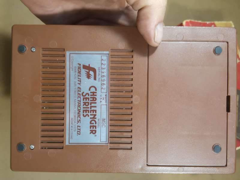 Rare Vintage Mini Sensory Chess Challenger by Fidelity Electronics, Ltd.,  1981 (Chess Computer)