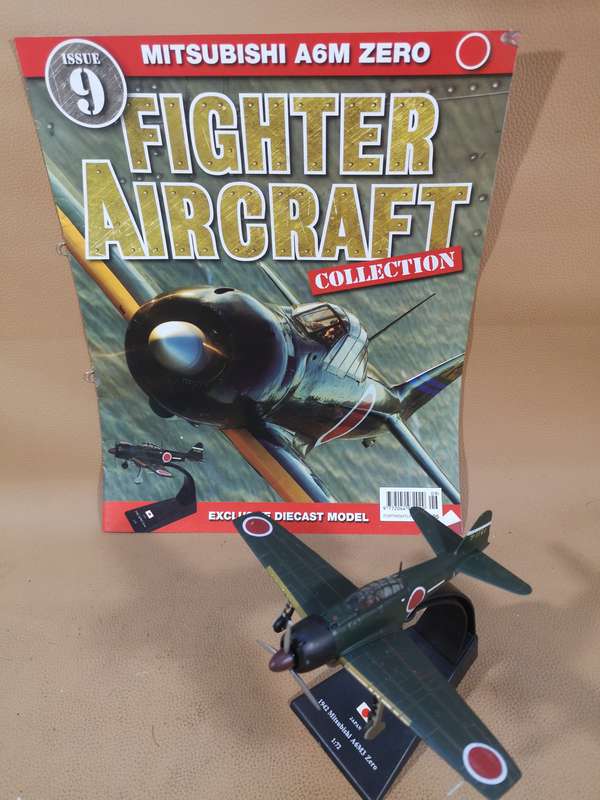 Fighter Aircraft Collection #9 Die Cast 'Mitsubishi A6M Zero' Plus Magazine