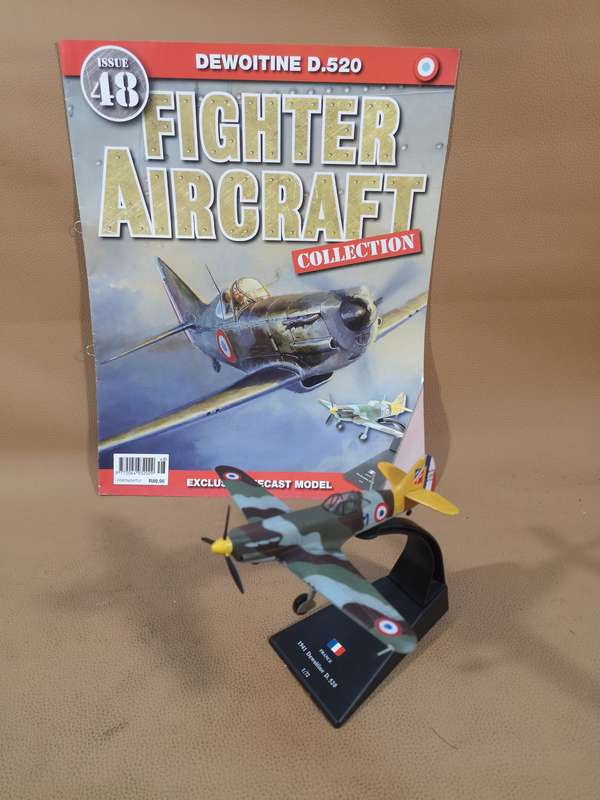 Fighter Aircraft Collection #48 Die Cast 'Dewoitine D.520' Plus Magazine