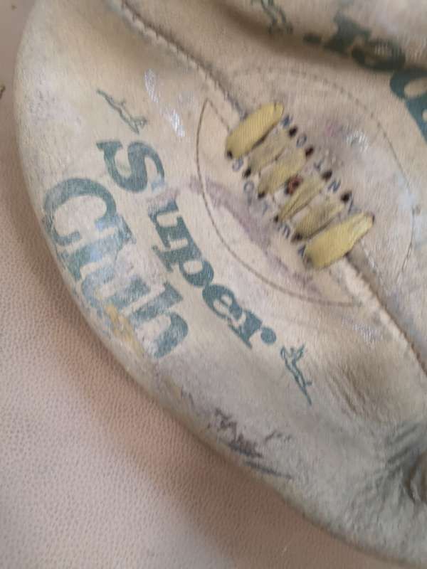 Vintage Leather Super Club Rugby Ball Complete With Inner