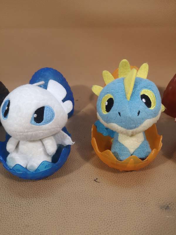 Collection of How To Train Your Dragon Hidden World Plush Dragon Eggs