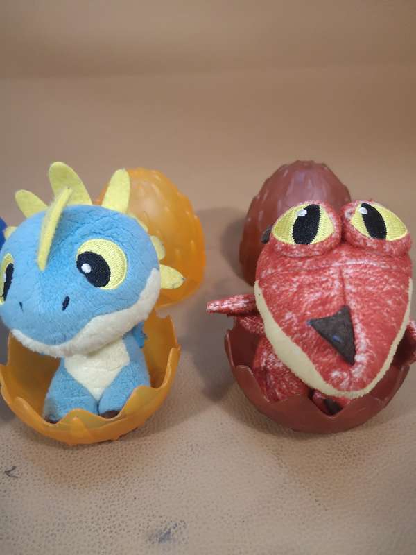 Collection of How To Train Your Dragon Hidden World Plush Dragon Eggs