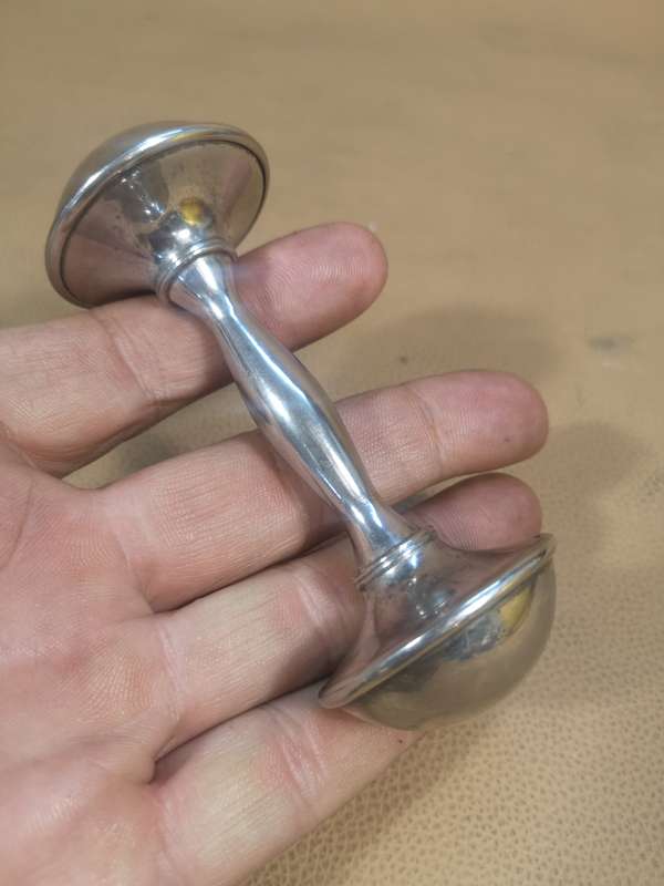 BEAUTIFUL VINTAGE BABY RATTLE