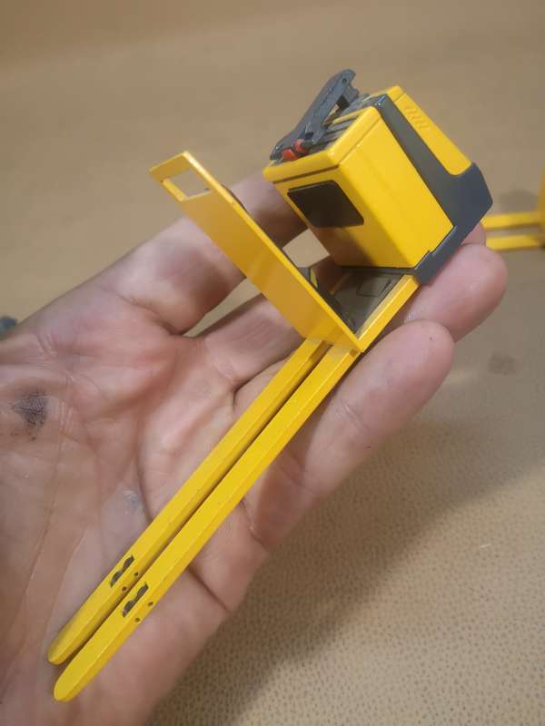 Collection of Die Cast Conrad Forklift Trolley Models made in Germany