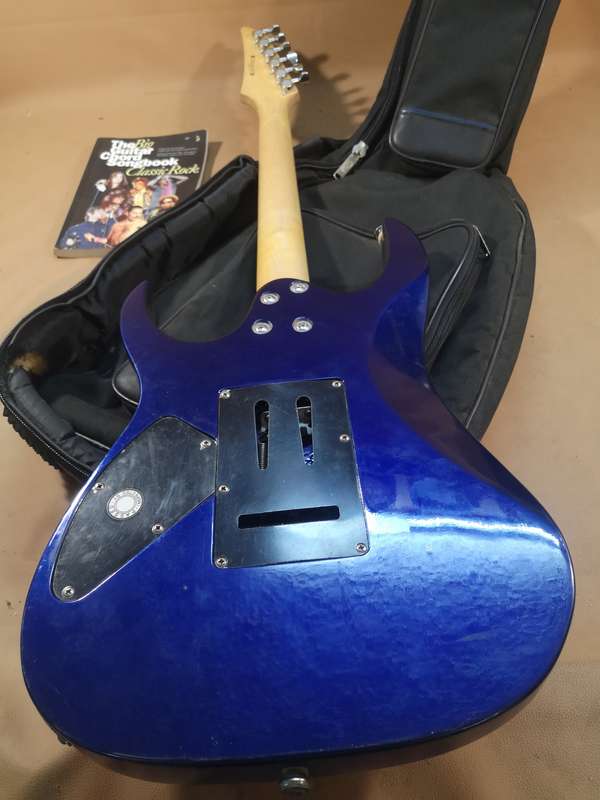 Ibanez Gio GRG170DX Jewel Blue Electric Guitar with Mother of Pearl Inlays