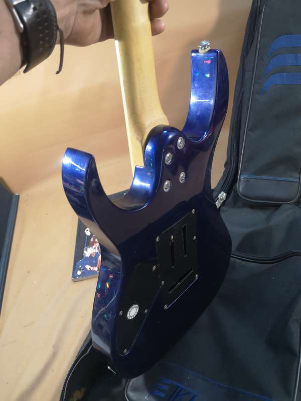 Ibanez Gio GRG170DX Jewel Blue Electric Guitar with Mother of Pearl Inlays