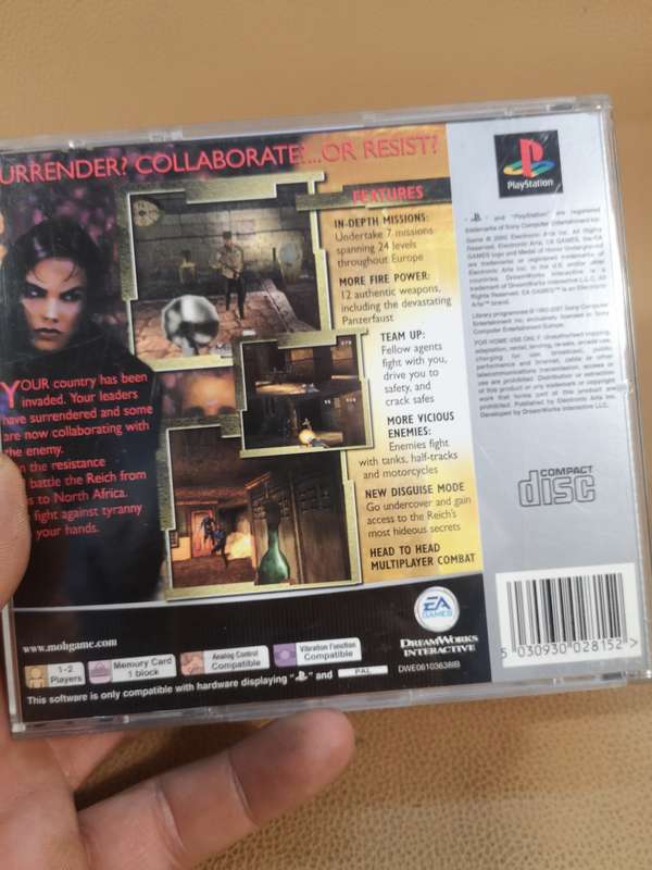 Medal Of Honor Underground PlayStation 1 PS1 Complete w/ Manual