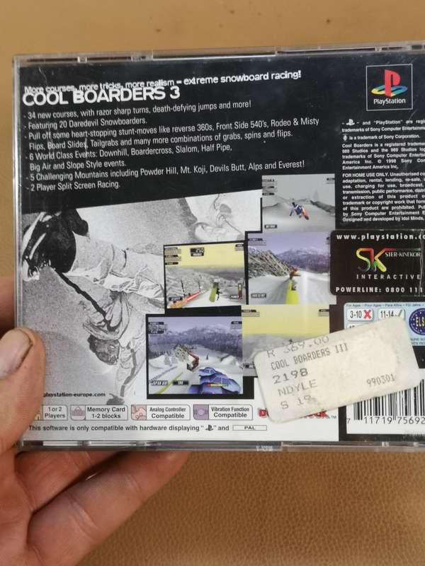 Cool Boarders 3 PlayStation 1 PS1 Complete w/ Manual
