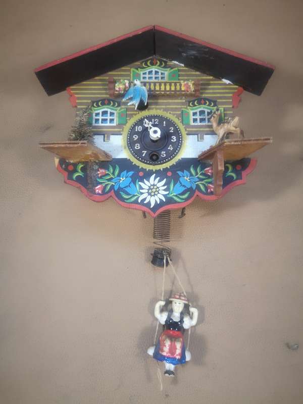 Vintage Engstler The Wild Forest Wind Up Cuckoo Clock - Germany - No Key