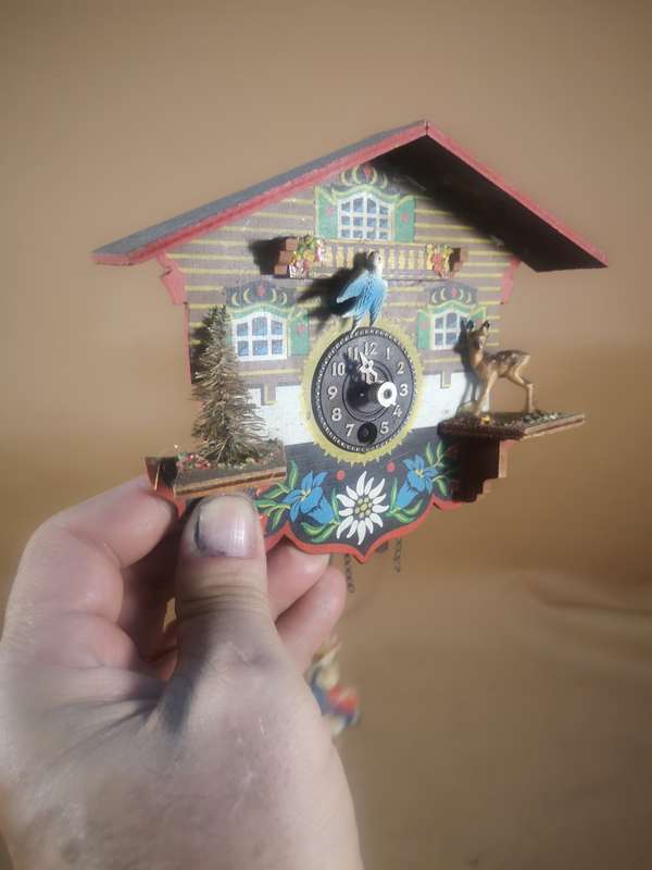 Vintage Engstler The Wild Forest Wind Up Cuckoo Clock - Germany - No Key