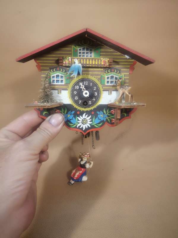 Vintage Engstler The Wild Forest Wind Up Cuckoo Clock - Germany - No Key
