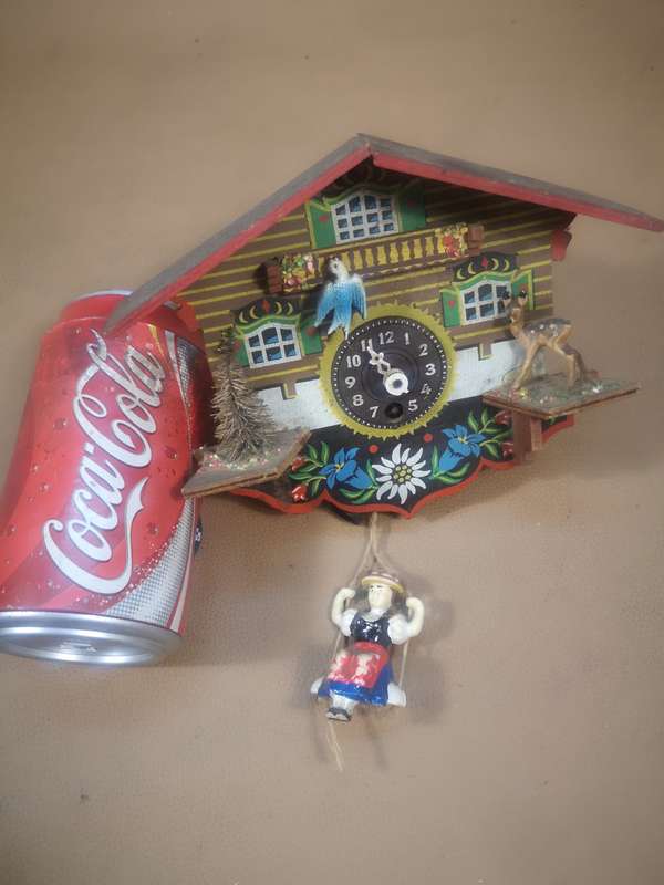 Vintage Engstler The Wild Forest Wind Up Cuckoo Clock - Germany - No Key