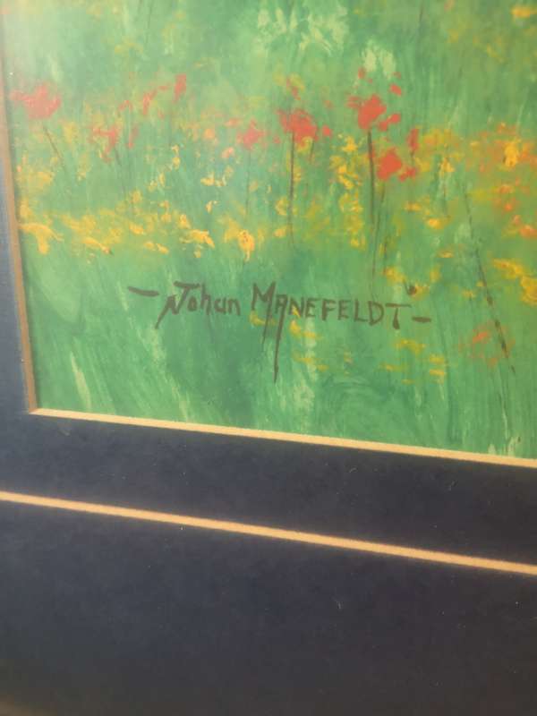 Absolutely Magnifisent Original Johan Manefeldt Oil Painting