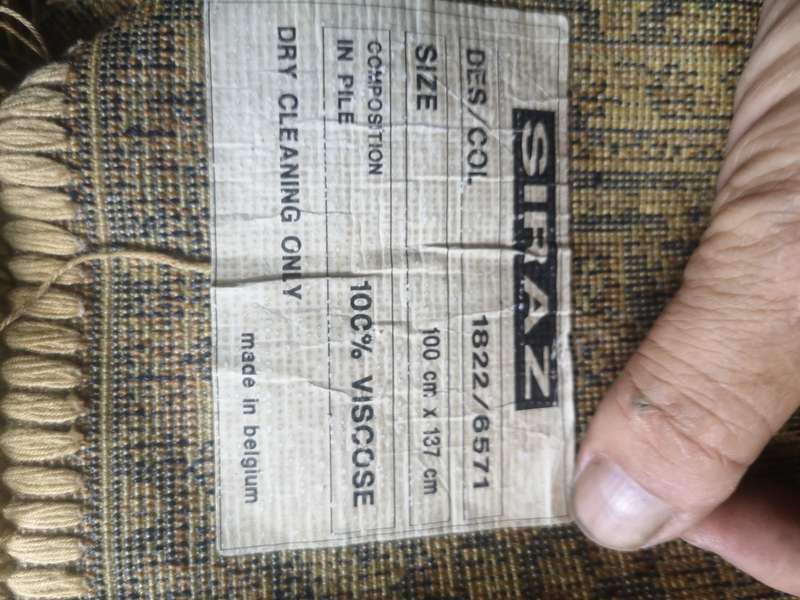 BEAUTIFUL SHIRAZ 100% VISCOSE CARPET MADE IN BELGIUM - 1000MM X 1370MM