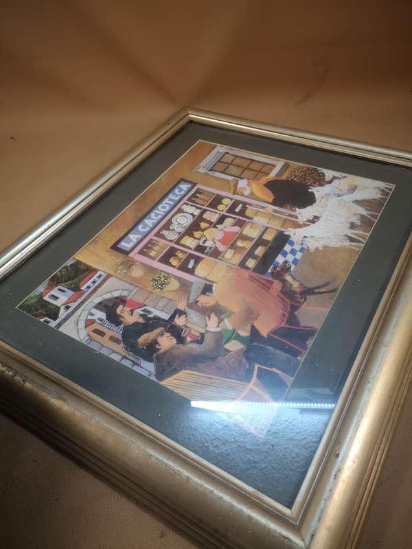 Tuscan Storefront La Cacioteca Print in a Stunning Frame