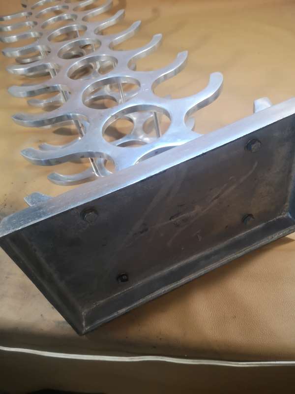 Michael Noll Designer Wine Rack - 27 Bottles - Polished Aluminum