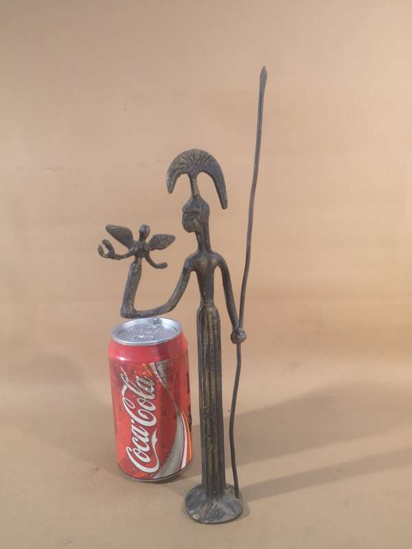 Athena Minerva - Greek Roman Goddess of wisdom, - Greek Mythology, - bronze statue