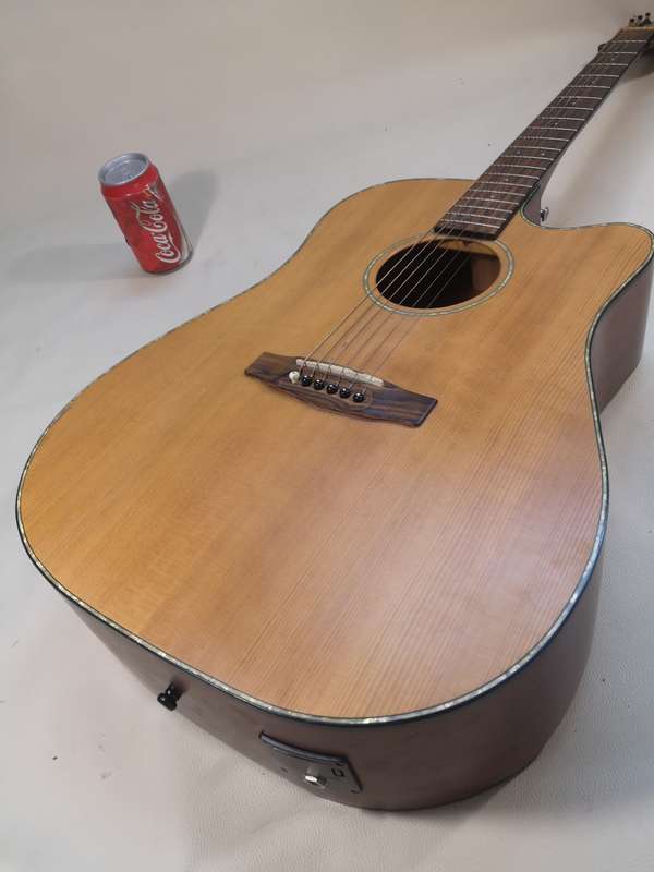 Magnificent Cort MR E NS Dreadnought Cutaway Acoustic/Electric Natural Guitar with Case