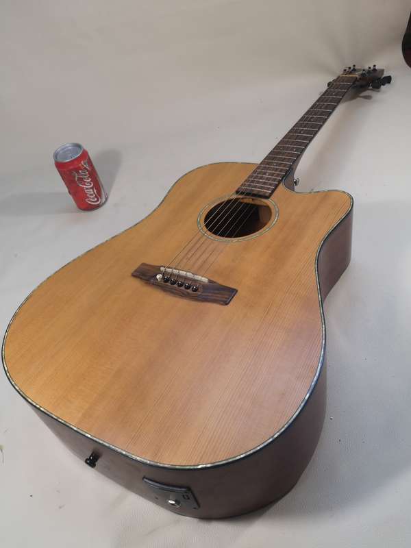 Magnificent Cort MR E NS Dreadnought Cutaway Acoustic/Electric Natural Guitar with Case