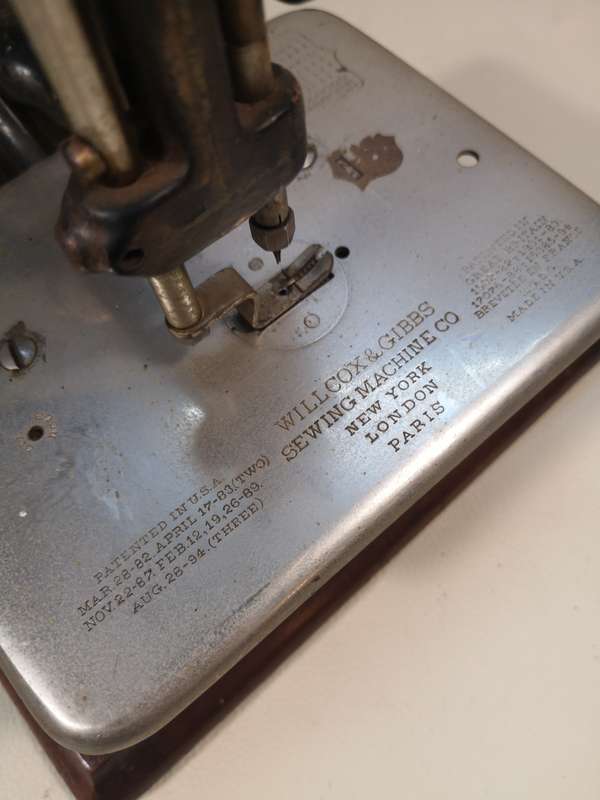 Very Rare Antique 1800's Willcox & Gibbs Chain Stitch Sewing Machine