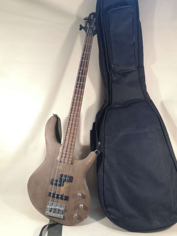 Full Size Cort Action PJ OPW 4 String Bass Guitar : Open Pore Walnut