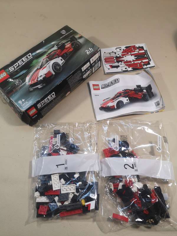 LEGO 76916 Speed Champions Porsche 963, Model Car Building Kit