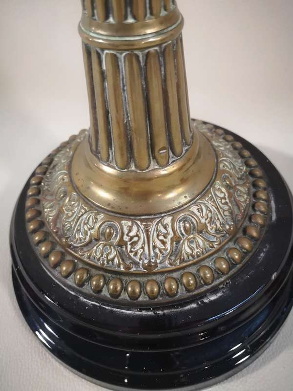 Magnificent Antique Victorian "Duplex" Oil Lamp - 690mm Tall
