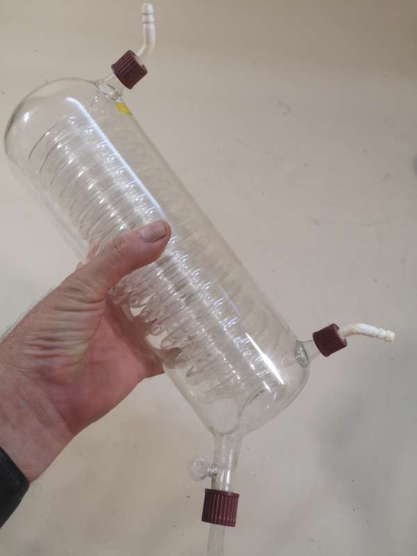 Laboratory Buchi Glass Coiled Condensor Evaporator
