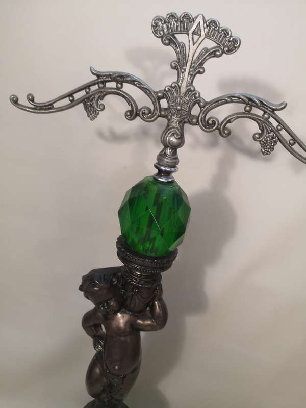 Magnificent Vintage Victorian Brass Jewelry Stand - 640mm