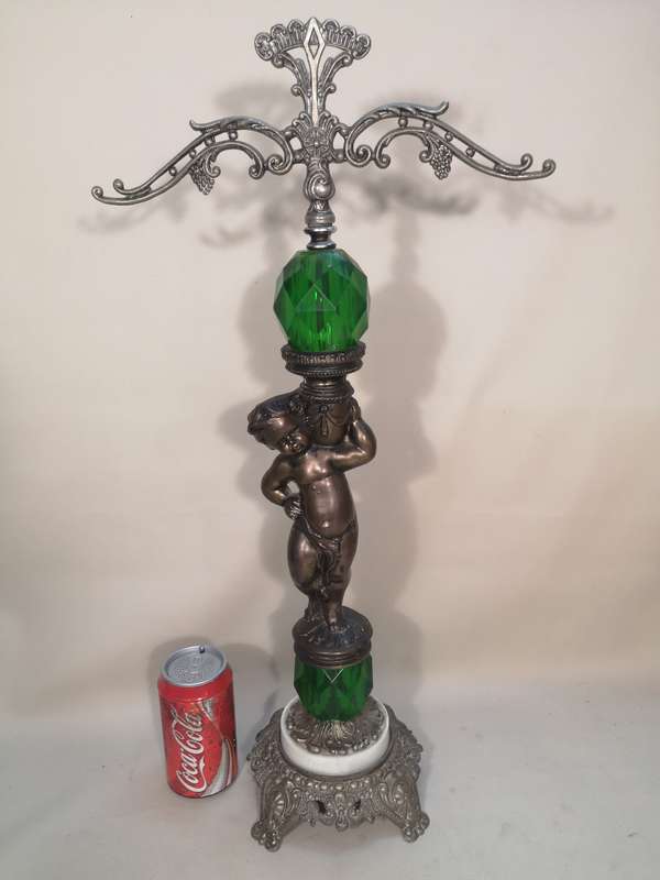 Magnificent Vintage Victorian Brass Jewelry Stand - 640mm